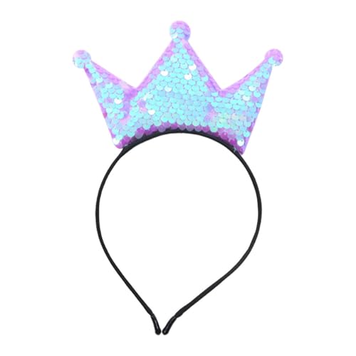 Kfwfuaee Haarreif mit glitzernden Pailletten für Mädchen, Geburtstagsparty, Geburtstagsparty, Haar-Accessoires Kfwfuaee Haarreif mit glitzernden Pailletten für Mädchen, Geburtstagsparty, Geburtstagsparty, Haar-Accessoires von Kfwfuaee