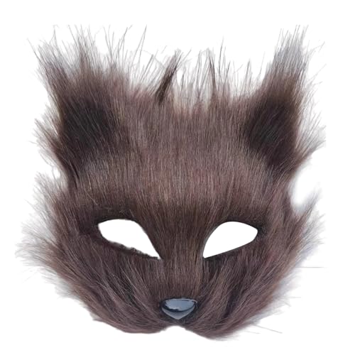 Kfwfuaee Halloween Katzen Gesicht Gesicht CoveAnimal Cosplay Gesicht für Maskeraden Karneval Cosplay Partys Maskeraden Gesicht von Kfwfuaee