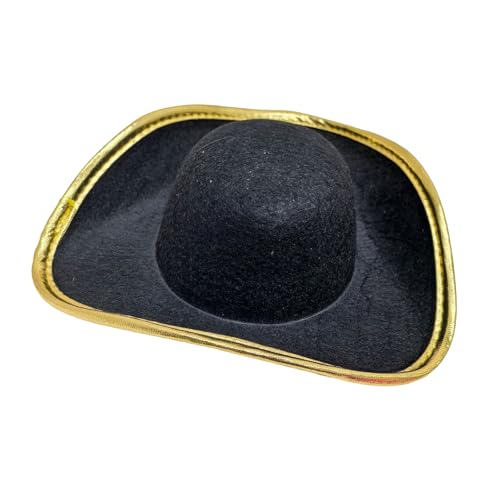 Kfwfuaee Schwarzer Piratenhut, lustige Party-Kostümkappen, breite Krempe, für Halloween, Verkleidungen, Partys, Kostüm-Zubehör, Hut Kfwfuaee Schwarzer Piratenhut, lustige Party-Kostümkappen, breite Krempe, für Halloween, Verkleidungen, Partys, Kostüm-Zubehör, Hut von Kfwfuaee