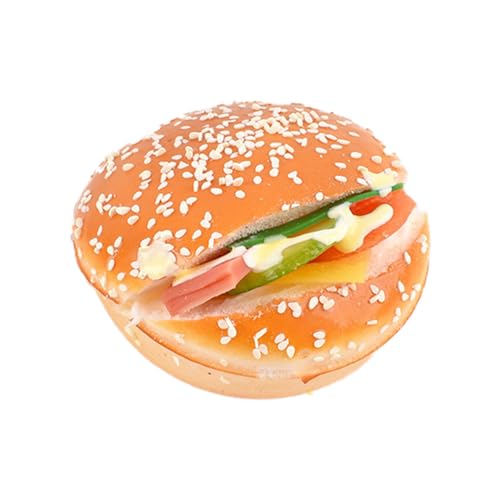 Kfwfuaee Simulierte Hamburger-Brotmodelle, Restaurant-Display, Requisiten, Lebensmittelmodell, ideal für pädagogische Demonstrationen und Zuhause von Kfwfuaee