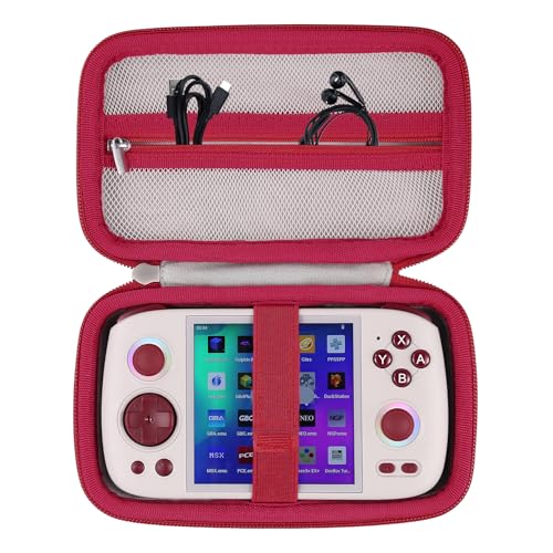 Khanka Hartschalenetui für Handheld-Spielkonsole RG Cube, Aufbewahrungs- und Tragetasche für 3,95-Zoll-IPS-Bildschirm, Android Arcade Unisoc T820-Prozessor, nur Etui, Grau von Khanka