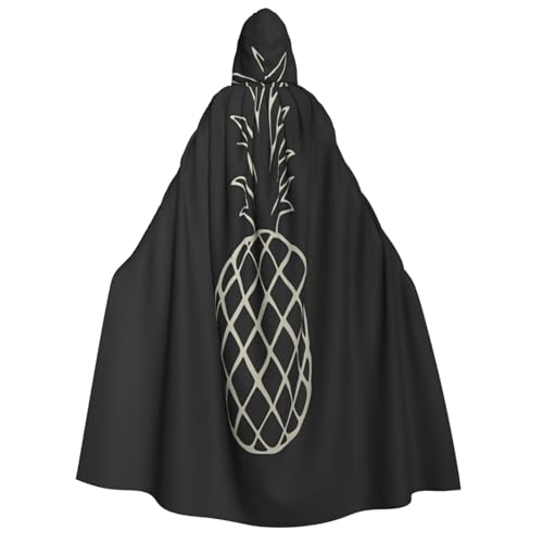 Khkbnb Minimalistischer Ananas-Umhang mit Kapuze für Erwachsene, Halloween-Kostüm, perfekt für Hexen-Cosplay, Horror-Halloween-Partys Khkbnb Minimalistischer Ananas-Umhang mit Kapuze für Erwachsene, Halloween-Kostüm, perfekt für Hexen-Cosplay, Horror-Halloween-Partys von Khkbnb