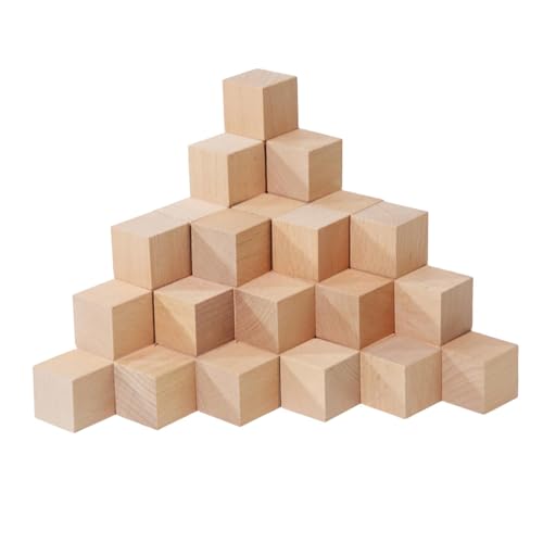 KiBcsLic 50 Stück Mathe Lernwürfel Quadratische Würfel Bauklötze Und Holzklötze Als Lernspielzeug Aus Holz Zum Erkennen von Farben Und Formen für Kinder Im Vo, Braun, L KiBcsLic 50 Stück Mathe Lernwürfel Quadratische Würfel Bauklötze Und Holzklötze Als Lernspielzeug Aus Holz Zum Erkennen von Farben Und Formen für Kinder Im Vo, Braun, L von KiBcsLic