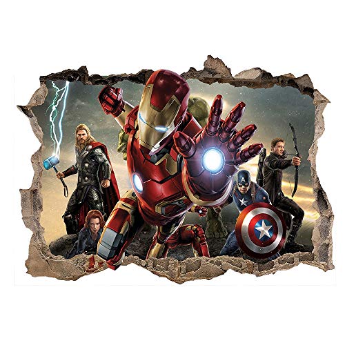 Kibi Ironman Marvel Avengers Kinder Wandaufkleber Wandüber Wall Art Wandtattoo Ironman Wandaufkleber Ironman Wandsticker Iron Man von Kibi Store