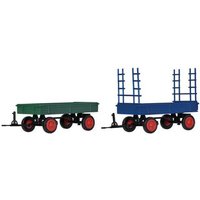 KIBRI 15702 H0 FENDT Gummiradwagen, 2 Stück von Kibri