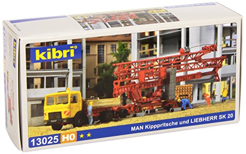 Kibri 13025 - H0 MAN Kipppritsche und Liebherr SK 20 von Kibri