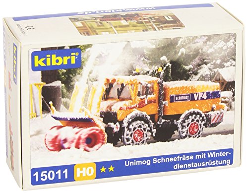 Kibri 15011 - H0 Unimog Schneefräse mit Winterdienstausrüstung von Kibri