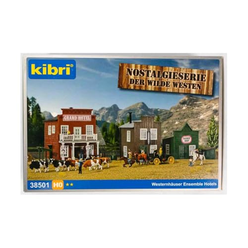 Kibri 38501 - H0 Westernhäuser Ensemble Hotels von Kibri