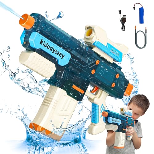 Kid Odyssey Elektrische Wasserpistole, Wasserspritzpistole mit Akku, 500ML/Unbegrenzte Wasserversorgung, Wasserpistole Elektrisch für Kinder Erwachsene, 10M Reichweite, Electric Water Gun Pool Party von Kid Odyssey