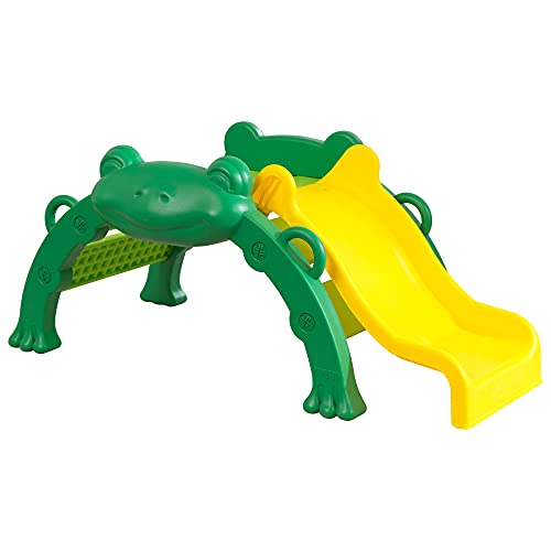 KidKraft Hüpfender Frosch Klettergerüst für Kleinkinder, Kletterbogen mit Rutsche, Spielzeug für Kleinkinder, 20082 von KidKraft