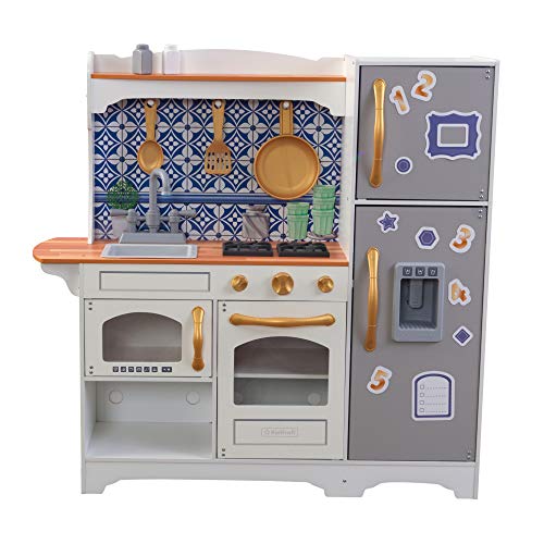 KidKraft - Cuisine en Bois Mosaic Magnetic - 53448 - Accessoires inclus - Portes magnétiques - Assemblage EZkraft von KidKraft