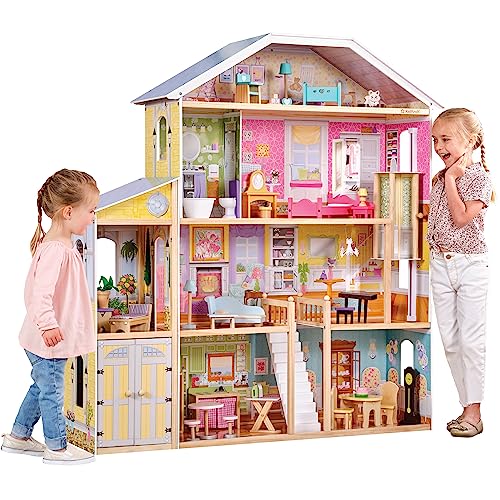 KidKraft Puppenhaus Majestic Mansion aus Holz mit Möbeln und Zubehör, Spielset mit Garage und Aufzug für 30 cm Puppen, Spielzeug für Kinder ab 3 Jahre, 65252 - Exklusiv bei Amazon KidKraft Puppenhaus Majestic Mansion aus Holz mit Möbeln und Zubehör, Spielset mit Garage und Aufzug für 30 cm Puppen, Spielzeug für Kinder ab 3 Jahre, 65252 - Exklusiv bei Amazon von KidKraft