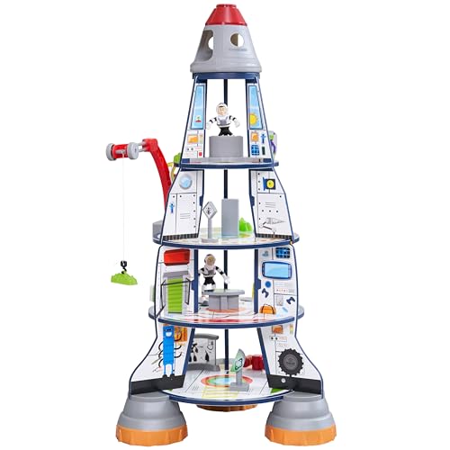 KidKraft Raketenschiff Spielset aus Holz mit Kran und Spielfiguren, Astronauten und Alien Figur, Raketen Spielzeug für Kinder ab 3 Jahre, 63443 KidKraft Raketenschiff Spielset aus Holz mit Kran und Spielfiguren, Astronauten und Alien Figur, Raketen Spielzeug für Kinder ab 3 Jahre, 63443 von KidKraft