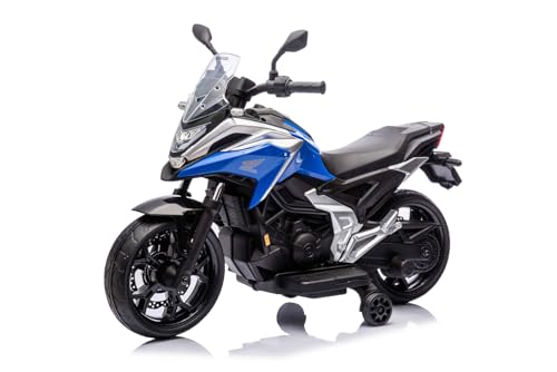 Elektro Kinder Motorrad Honda NC750X mit Lizenz 2X 25W 12V/4.5Ah, Farbe:Blau Elektro Kinder Motorrad Honda NC750X mit Lizenz 2X 25W 12V/4.5Ah, Farbe:Blau von Kidcars