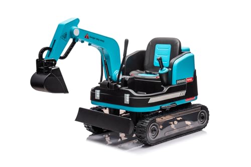 Elektro Kinder Raupenbagger mit 360° Drehfunktion 2x45W 12V/12Ah, Farbe:Blau Elektro Kinder Raupenbagger mit 360° Drehfunktion 2x45W 12V/12Ah, Farbe:Blau von Kidcars