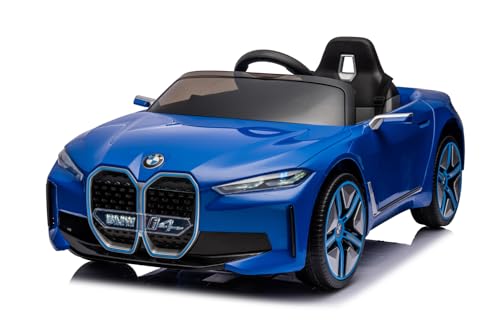 Elektro Kinderauto BMW i4 mit Lizenz 2x30W 12V/7Ah, Farbe:Blau von Kidcars