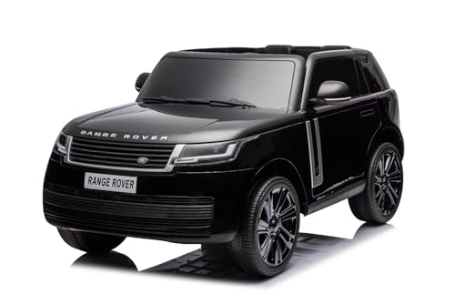 Elektro Kinderauto Range Rover mit Lizenz Allrad 4x35W 12V/14Ah, Farbe:Schwarz von Kidcars