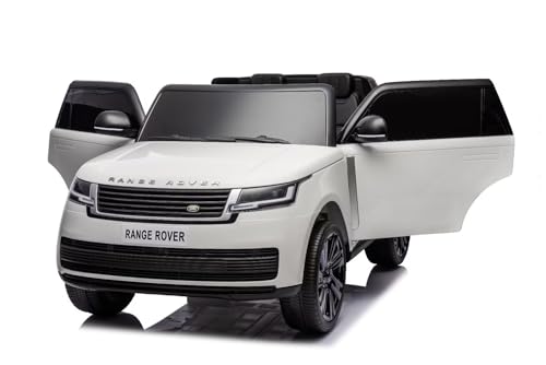 Elektro Kinderauto Range Rover mit Lizenz Allrad 4x35W 12V/14Ah, Farbe:Weiss von Kidcars