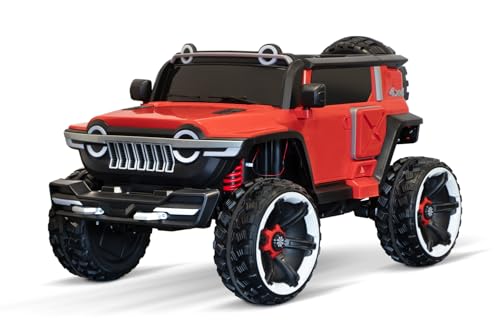 Elektro Kinderauto SUV Ultimate 2-Sitzer UTV Allrad 4x30W 12V/10Ah, Farbe:Rot von Kidcars