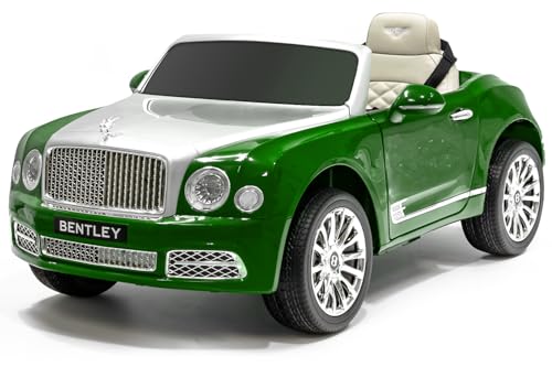 Kidcars Bentley Mulsanne Kinder Elektroauto 12V 7Ah, Farbe:Grün von Kidcars