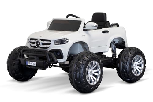 Kidcars Elektroauto Mercedes Monster Truck X Klasse X350d 12V 4x4, Farbe:Weiss von Kidcars