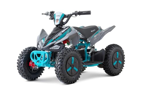 Nitro Motors 1000W Eco Mini Kinder Quad Python Snowy-Profile L Sport 6', Farbe:Hellblau von Kidcars