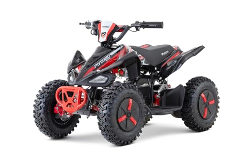 Nitro Motors 1000W Eco Mini Kinder Quad Python Snowy-Profile L Sport 6', Farbe:Rot von Kidcars