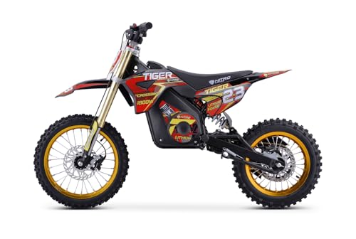 Nitro Motors E-Dirtbike 1800W 48V Tiger Lithium 13Ah 14/12 brushless Deluxe, Farbe:Rot von Kidcars