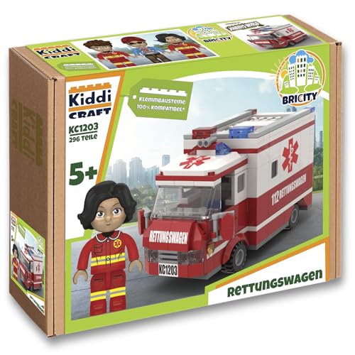 Kiddicraft KC1203 Rettungswagen - Klemmbausteine von Kiddicraft