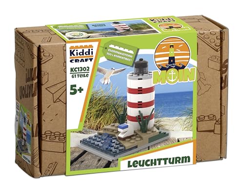 Kiddicraft KC1302 Kleiner Leuchtturm - Klemmbausteine Set Moin, maritim von Kiddicraft