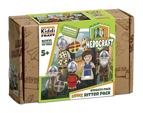 Kiddicraft KC1410 KIDDIZ Figuren-Pack: Ritter - Klemmbausteine von Kiddicraft