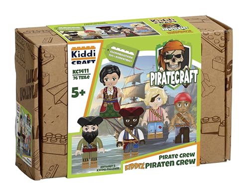 Kiddicraft KC1411 KIDDIZ Figuren-Pack: Piraten Crew - Klemmbausteine von Kiddicraft