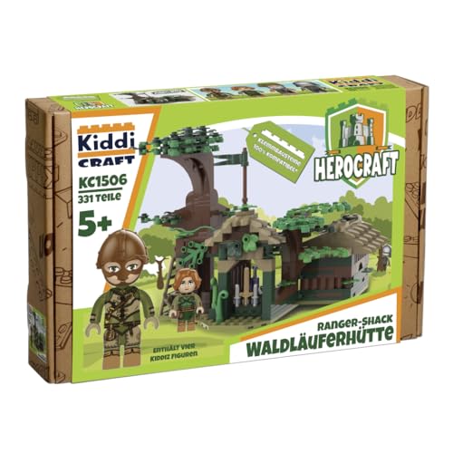 Kiddicraft KC1506 Waldläuferhütte - Klemmbausteine von Kiddicraft