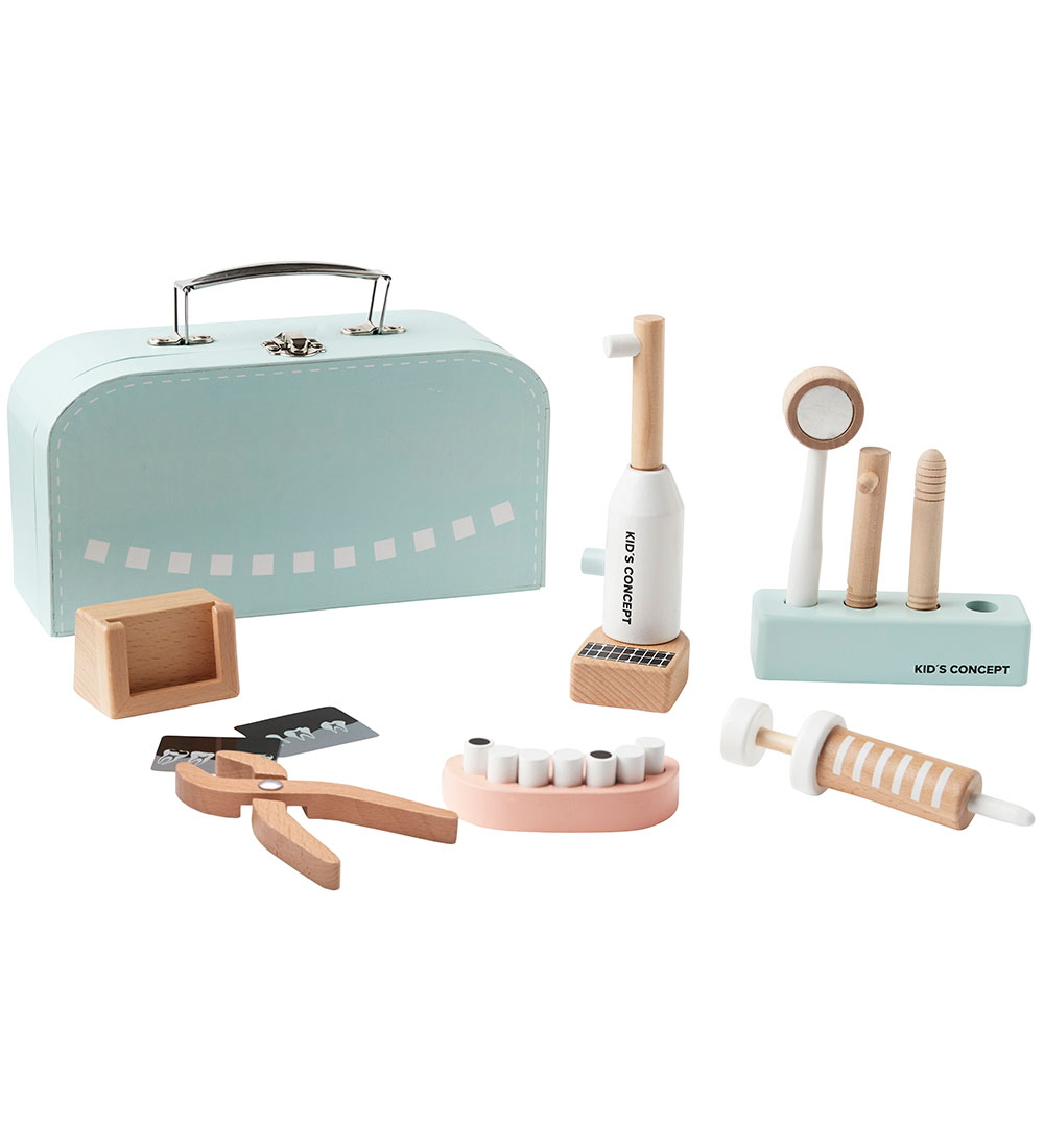 Kids Concept Holzspielzeug - Zahnarzt Set m. Koffer - Holz - Kids Concept - One Size - Spielzeug Kids Concept Holzspielzeug - Zahnarzt Set m. Koffer - Holz - Kids Concept - One Size - Spielzeug von Kids Concept