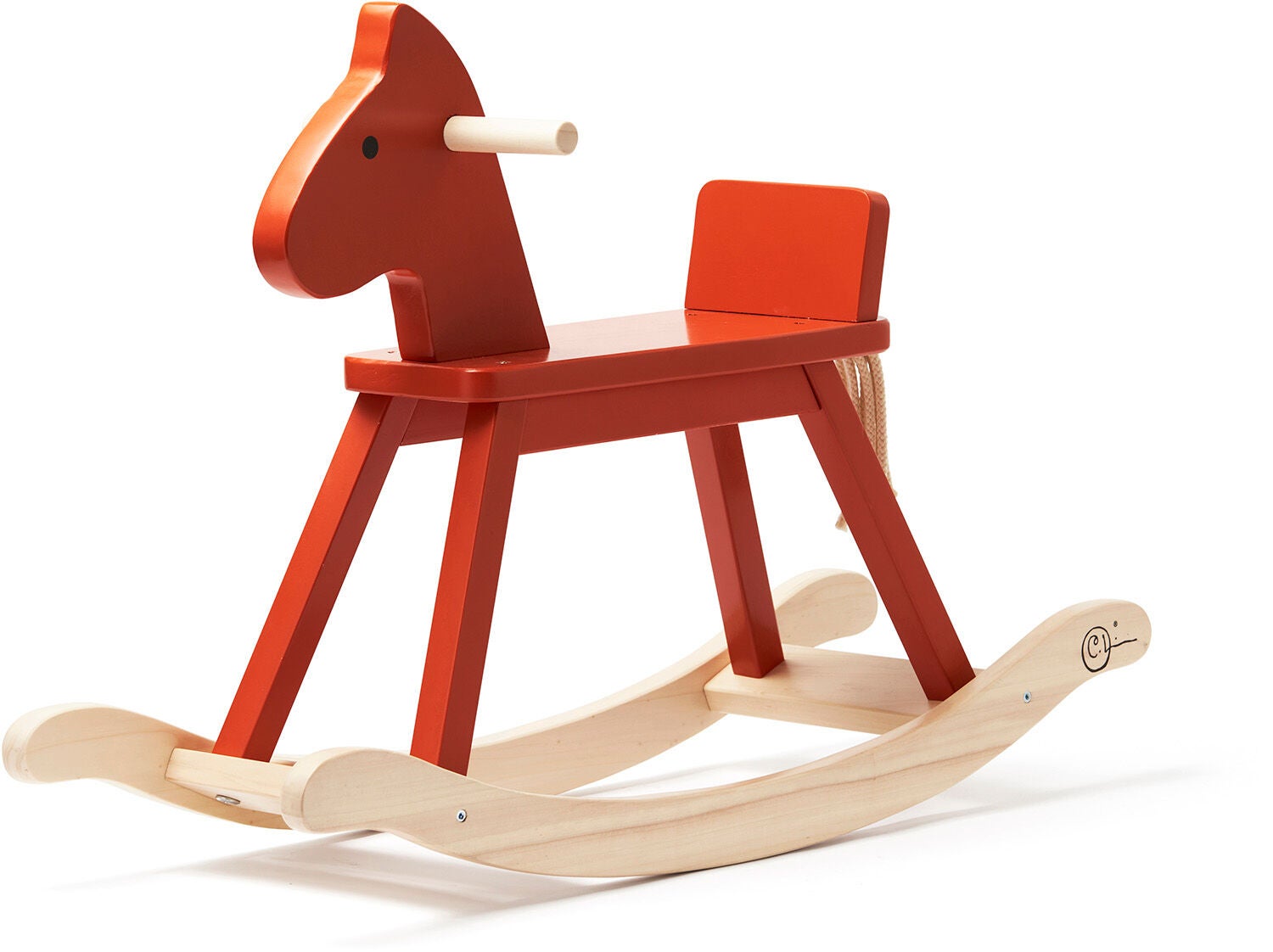 Kids Concept Schaukelpferd Carl Larsson, Rot-orange von Kid's Concept