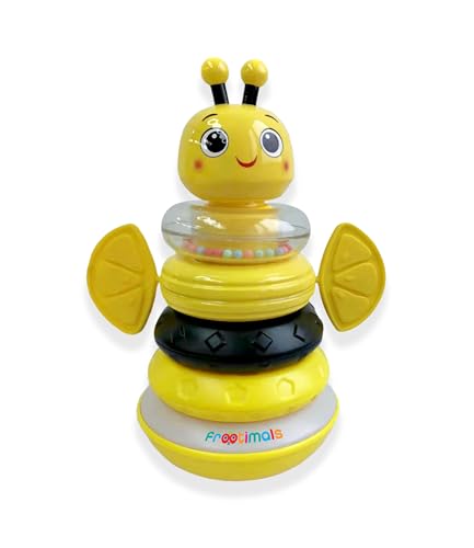 Kids Euroswan FT00023 Stapelbare Creolen mit Licht und Geräuschen Bizzy LEMONBEE FROOTIMALS, bunt von Kids Euroswan