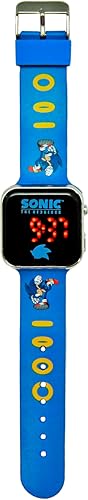 Kids Licensing SNC4137 Sonic Sonc LED-Uhr mit Kalender, bunt, S von Kids Licensing