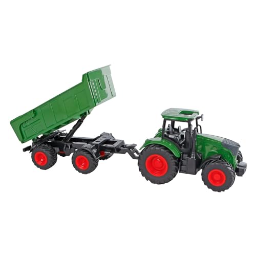Kids Globe Farming Tractor met Trailer groen 41 cm 540520 von Kids Globe