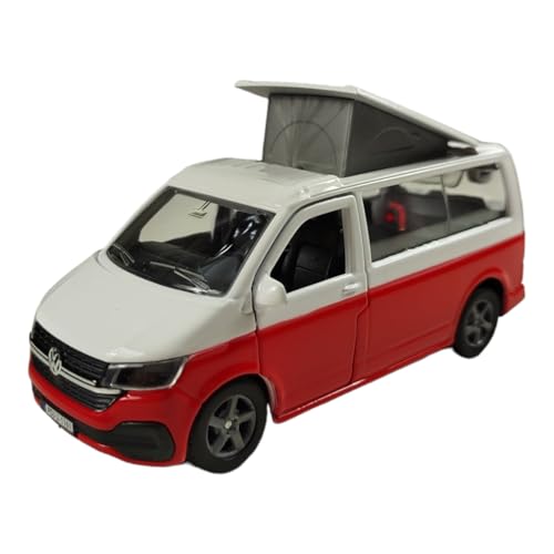 Kids Globe VW Transporter Wohnmobil Die Cast Pull Back 13,5cm, Spielzeug für Kinder, 520362 von Kids Globe