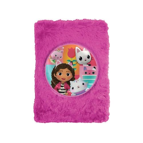 Notizbuch A5 mit Plüsch Cover, Gabby´s Dollhouse von Kids Licensing