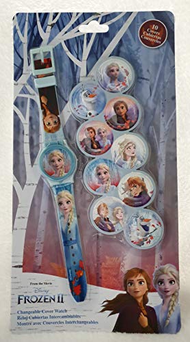 Kids Licensing | Analoge Uhr für Kinder | Frozen 2 Design | Kinderarmbanduhr | Mehrfarbig | Austauschbare Kugeln Kunststoffdeckel | Einfache Verwendung | Uhr mit Licht | Offizielle Lizenz von Kids Licensing