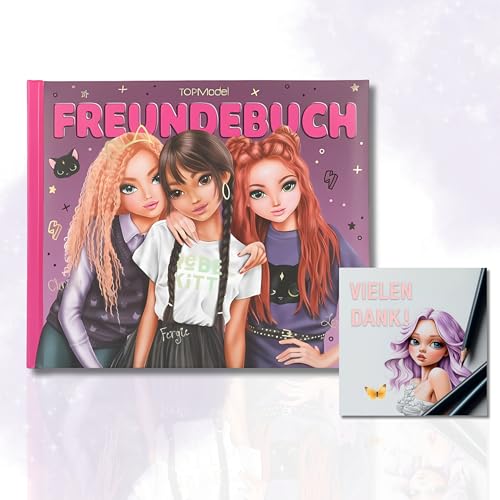 Kidstell TOPModel Freundebuch Motiv 2 Rebel Kitty – kreatives Freundebuch für Mädchen mit coolem Design zum Festhalten von Freundschaften eBook „Schritt für Schritt Zeichnen Lernen“ von Kidstell