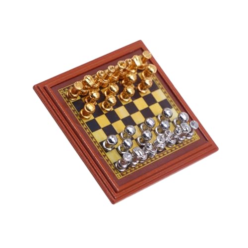 1/12 Maßstab Metal Schachspiel Für Miniatursammlungen Und Displays Für Haus Oder Büroanzeige Hochwertiges Metall Miniatur Schachsatz 1/12 Maßstab Metal Schachspiel Für Miniatursammlungen Und Displays Für Haus Oder Büroanzeige Hochwertiges Metall Miniatur Schachsatz von KieTeiiK