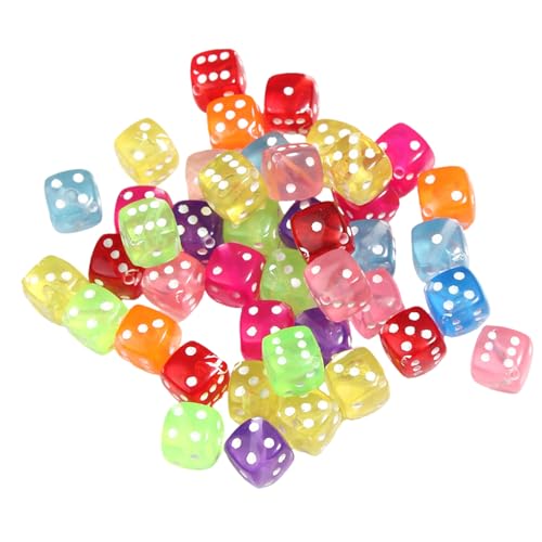 50 PCs/Setzen Sie Farbenfrohe Dices Sechs Seiten Dices Acryl Dices Spiel Dices Brettspiel ACESSORES Für Heimfeiern 50 PCs/Setzen Sie Farbenfrohe Dices Sechs Seiten Dices Acryl Dices Spiel Dices Brettspiel ACESSORES Für Heimfeiern von KieTeiiK