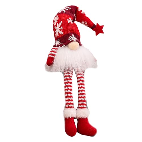 KieTeiiK Leuchtende Weihnachtswichtel Zwergzwerge Tomte Schwedische Nisse Skandinavisches Dekor Zwergenpuppe Rudolph (Weihnachtsversion) von KieTeiiK