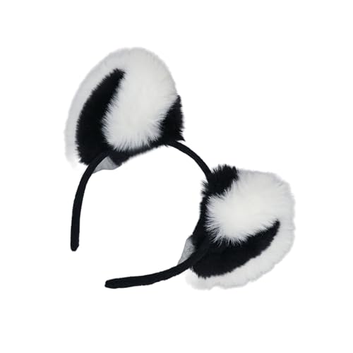 KieTeiiK Plüsch Ohr Stirnband Cosplay Kostüm Hairhoop/Schwanz Party Kopfbedeckungen Maskeraden Kopfschmuck Animation Haar Dekore Cosplay Kostüm Für Halloween Party von KieTeiiK