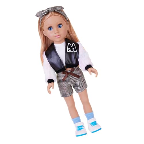 Spielzeugpuppen Weiches Waschbares PVC Blondes Mädchen 45 7 cm Baby Mädchenpuppen Für Kinder 45 7 cm Spielspielzeug Mit Outfit Set von KieTeiiK