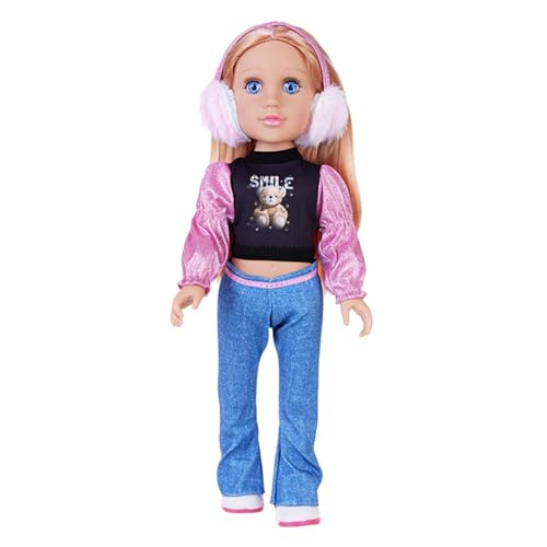 Spielzeugpuppen Weiches Waschbares PVC Blondes Mädchen 45 7 cm Baby Mädchenpuppen Für Kinder 45 7 cm Spielspielzeug Mit Outfit Set von KieTeiiK