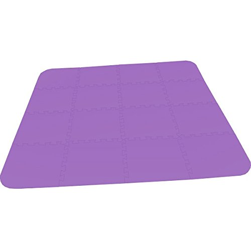 Kiids Bodenmatte Puzzlematte UNO Plus (16 Teile) lila von Kiids