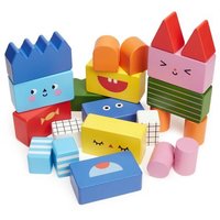 Stack & Mix Wooden Building Blocks von Kikkerland Europe